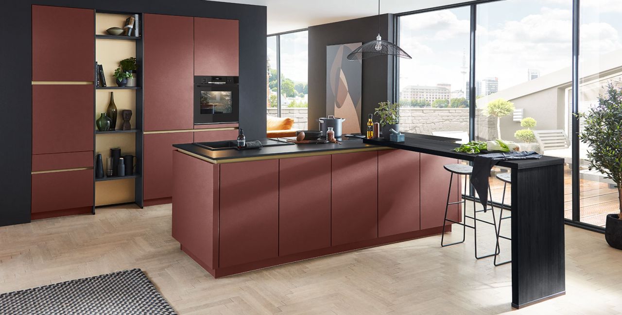 Design keuken bordeaux